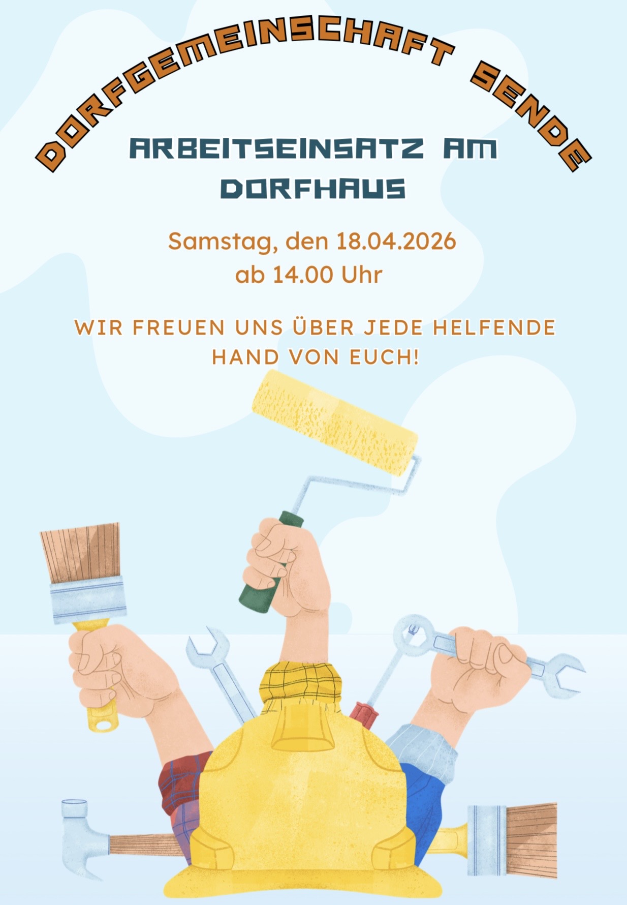 Arbeitseinsatz am Dorfhaus